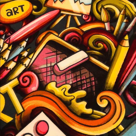 Lularoe Art leggings - Picture 4 of 4